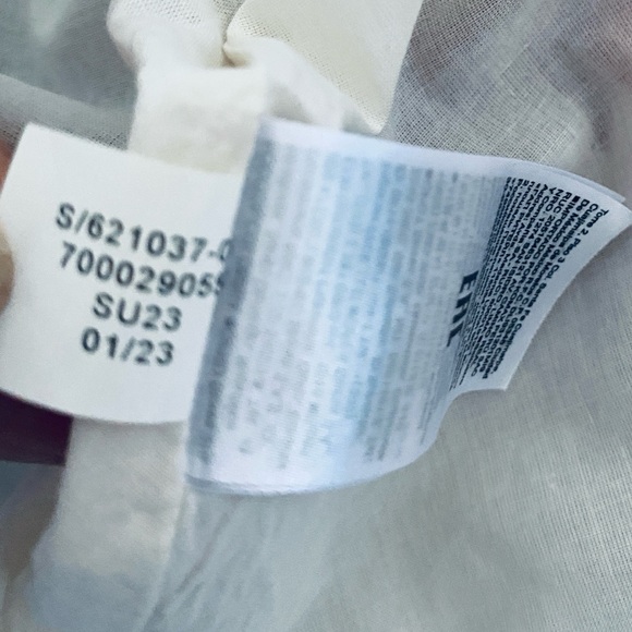 Banana Republic Isa Cotton-Silk   Geometric Maxi Dress Sz 4 - Picture 9 of 11